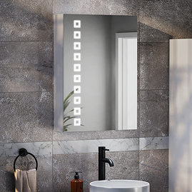 Toreno 500 x 700mm LED Illuminated Strip Mirror Cabinet with Motion Sensor