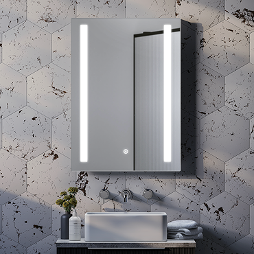 Toreno W500 x H700mm LED Illuminated Bathroom Mirror with Dimmer and Touch Sensor