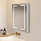 Toreno 600x700mm LED Illuminated 2-Door Mirror Cabinet incl. Motion Sensor