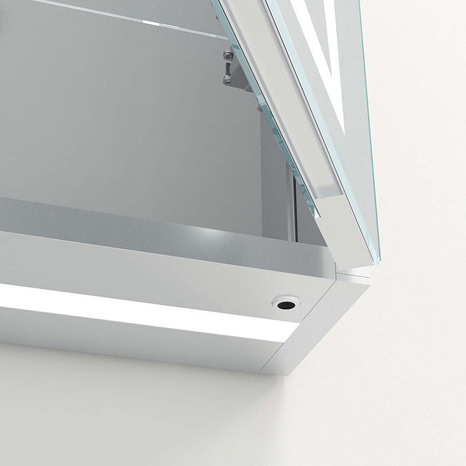 Toreno 600x700mm LED Illuminated 2-Door Mirror Cabinet incl. Motion Sensor