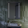 Toreno 600 x 800mm LED Illuminated Mirror with Touch Sensor, Dimmer, Anti-Fog, Digital Clock and Shaver Socket
