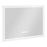 Toreno 700x500mm LED Illuminated Border Mirror with Anti-Fog, Dimmer, Digital Clock & Touch Sensor