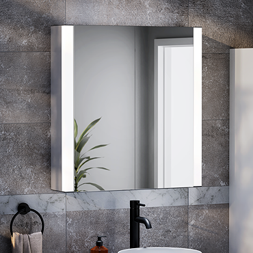 Toreno 700x650mm LED Illuminated 2-Door Bluetooth Mirror Cabinet with Motion Sensor, Shaving Socket & Anti-Fog