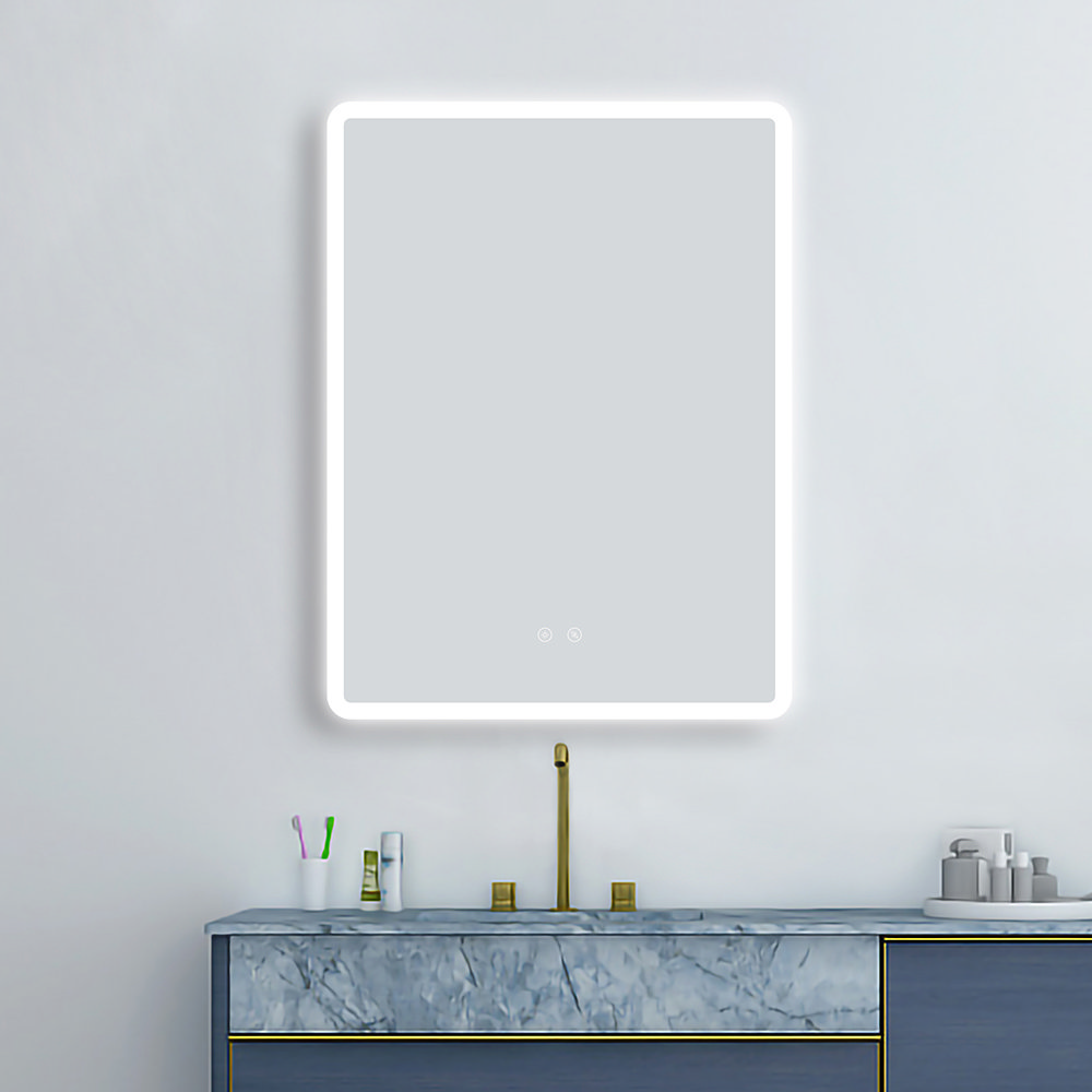 Toreno 800 x 600mm LED Illuminated Bluetooth Mirror Inc. Touch Sensor ...