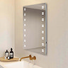 Toreno 800x600mm LED Illuminated Mirror inc. Touch Sensor, Anti-Fog & Shaving Socket