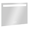 Toreno 800 x 600mm LED Illuminated Mirror with Anti-Fog, Digital Clock & Touch Sensor