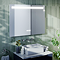 Toreno 800 x 600mm LED Illuminated Mirror with Anti-Fog, Digital Clock & Touch Sensor