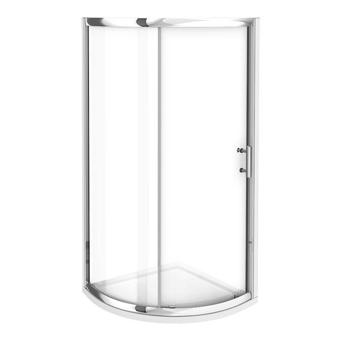 Turin 860 x 860mm Quadrant Shower Enclosure + Pearlstone Tray  Standard Large Image