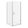 Turin 8mm Square Hinged Door Shower Enclosure - Easy Fit  Profile Large Image