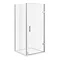 Turin 8mm Square Hinged Door Shower Enclosure - Easy Fit  Profile Large Image