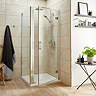 Turin 8mm Square Hinged Door Shower Enclosure - Easy Fit Large Image