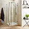 Turin 8mm Square Hinged Door Shower Enclosure - Easy Fit Large Image