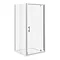 Turin 8mm Square Pivot Door Shower Enclosure - Easy Fit  Profile Large Image