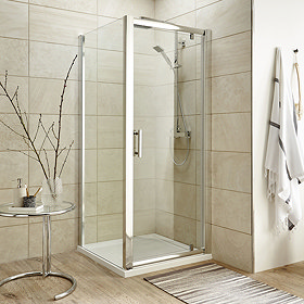 Toreno 8mm Square Pivot Door Shower Enclosure - Easy Fit Large Image