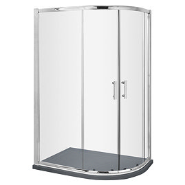 Toreno RH 900 x 800 Offset Quadrant Shower Enclosure inc. Slate Effect Tray Large Image