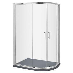 Toreno RH 900 x 800 Offset Quadrant Shower Enclosure inc. Slate Effect Tray Large Image