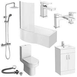 Toreno 500 B‑Shaped Complete Modern Bathroom Package