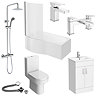 Toreno 500 B-Shaped Complete Modern Bathroom Package