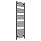 Toreno Heated Towel Rail - Matt Black - 500 x 1800mm - Curved Bars