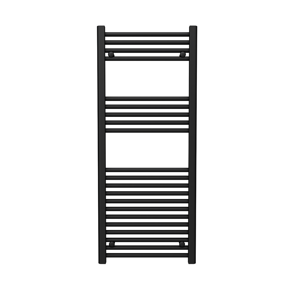 Turin Black W500 x H1200mm Heated Towel Rail  Feature Large Image