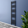 Toreno Heated Towel Rail - Matt Black - 500 x 1800mm - Straight Bars