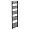 Turin Black W500 x H1800mm Heated Towel Rail  Profile Large Image