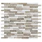 Turin Brown Stone Mosaic Tile Sheet - 290 x 325mm
