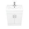 Toreno Cloakroom Suite inc. Pro 600 Toilet (White Gloss) Standard Large Image
