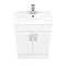 Toreno Cloakroom Suite inc. Pro 600 Toilet (White Gloss)  Standard Large Image