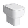 Turin Cloakroom Suite Inc. Pro 600 Toilet (White Gloss) Feature Large Image