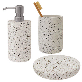 Turin Concrete Bathroom Accessories Set Large Image