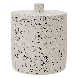 Turin Concrete Cotton Jar with Lid Medium Image