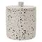 Turin Concrete Cotton Jar with Lid Large Image