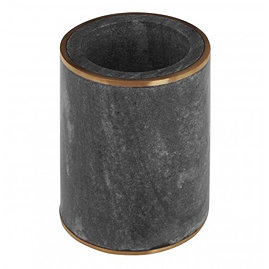 Turin Grey Marble Brass Effect Tumbler Large Image