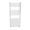 Turin Heated Towel Rail - W500 x H1200mm - Chrome - Straight  Profile Large Image