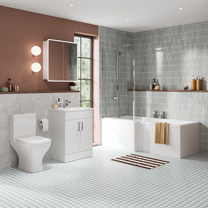 Toreno L-Shaped 1500 Complete Bathroom Package