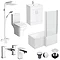 Turin L-Shaped 1500 Complete Bathroom Package Large Image