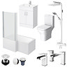 Toreno LH L-Shaped 1500 Complete Bathroom Package Large Image