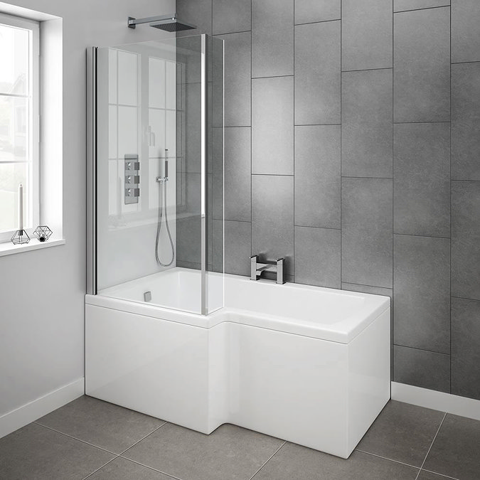Turin L-Shaped 1600 Complete Bathroom Package  Feature Large Image