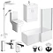 Turin L-Shaped 1600 Complete Bathroom Package Large Image