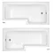 Turin L-Shaped 1700 Complete Bathroom Package  In Bathroom Large Image