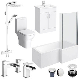 Toreno L-Shaped 1700 Complete Bathroom Package