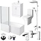 Toreno LH L-Shaped 1700 Complete Bathroom Package Large Image
