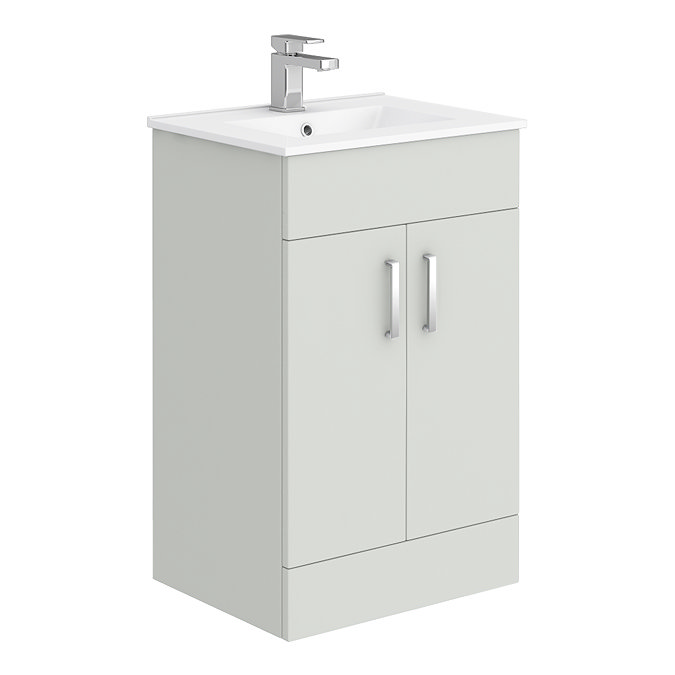 Toreno Light Grey 500mm Modern Vanity Unit