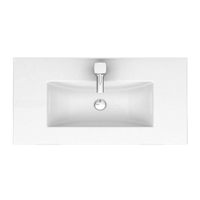 Turin Light Grey 800mm Modern Vanity Unit  Feature Large Image