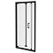 Turin Matt Black 1000 x 1850 Bi-Fold Shower Door  Feature Large Image