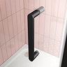 Venice Matt Black 1200 x 1850 Sliding Shower Door