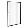 Venice Matt Black 1200 x 1850 Sliding Shower Door