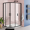 Toreno Matt Black 900 x 1200mm Offset Quadrant Shower Enclosure without Tray