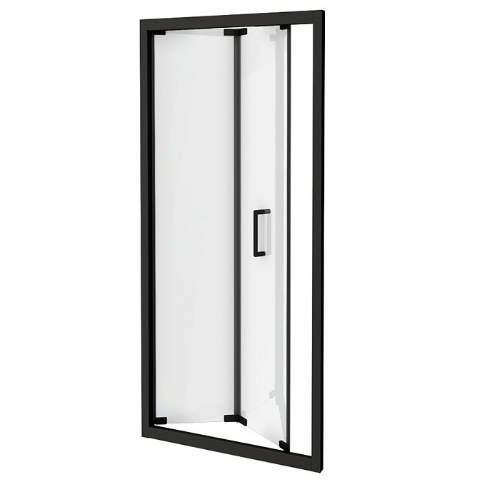 Turin Matt Black 700 x 1850 Bi-Fold Shower Door  Feature Large Image